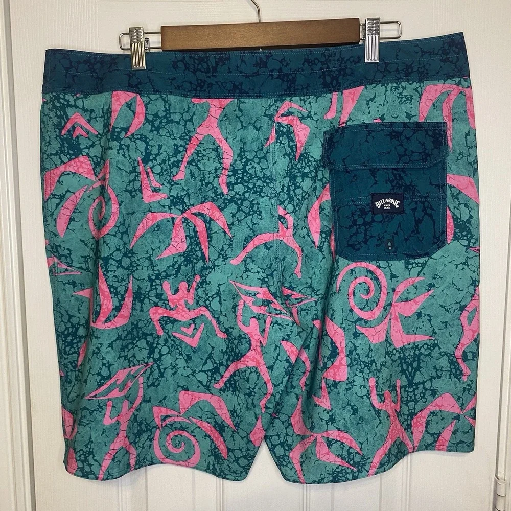 Billabong Men's 38 Swim Trunks Recycler Sundays‎ Pro Wasted Times Performance